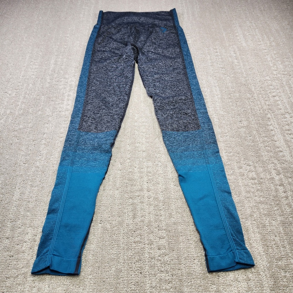 Gymshark Leggings Women‎ XS Hyper Amplify High Rise Gray Gym Training Blue